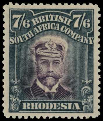 1913-7 7/6d Head Die II, perf 15, from Plate...
