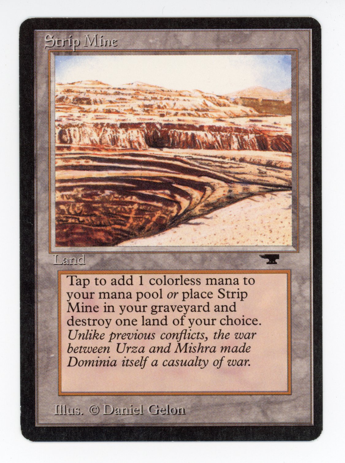 Magic The: Gathering  - Strip Mine  - Antiquities  - Lightly Played 