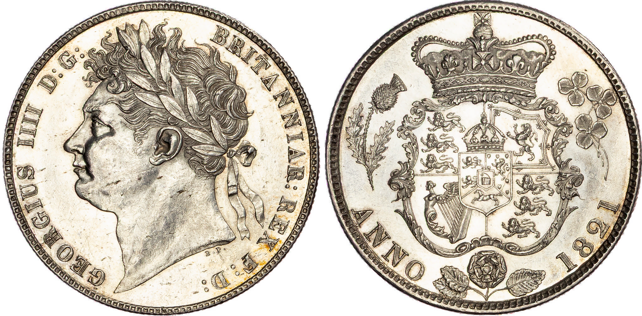George IV (1820-1830), AR Halfcrown, 1821.