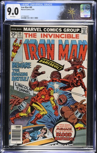 Iron Man #89 CGC 9.0 John Buscema & Frank Giacoia Cover (Marvel Comics, 1976) White pages