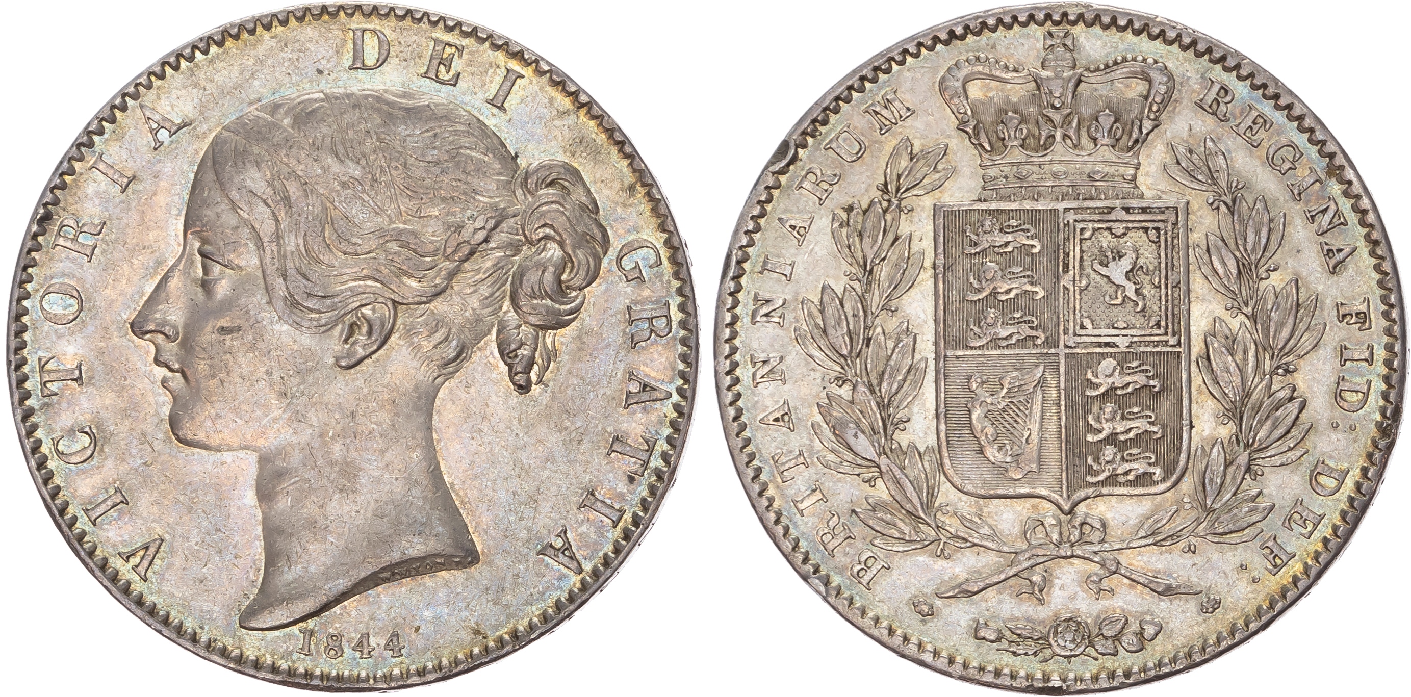 Victoria (1837-1901), Crown, 1844 VIII