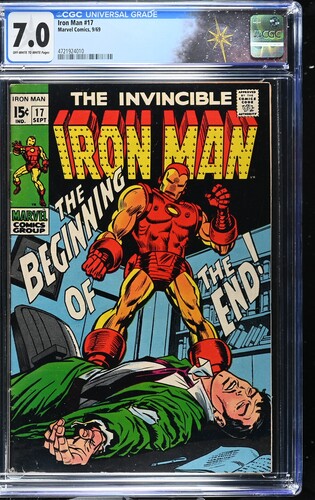 Iron Man #17 CGC 7.0 1st appearance of Midas. Madame Masque appearance. (Marvel Comics, 1969)