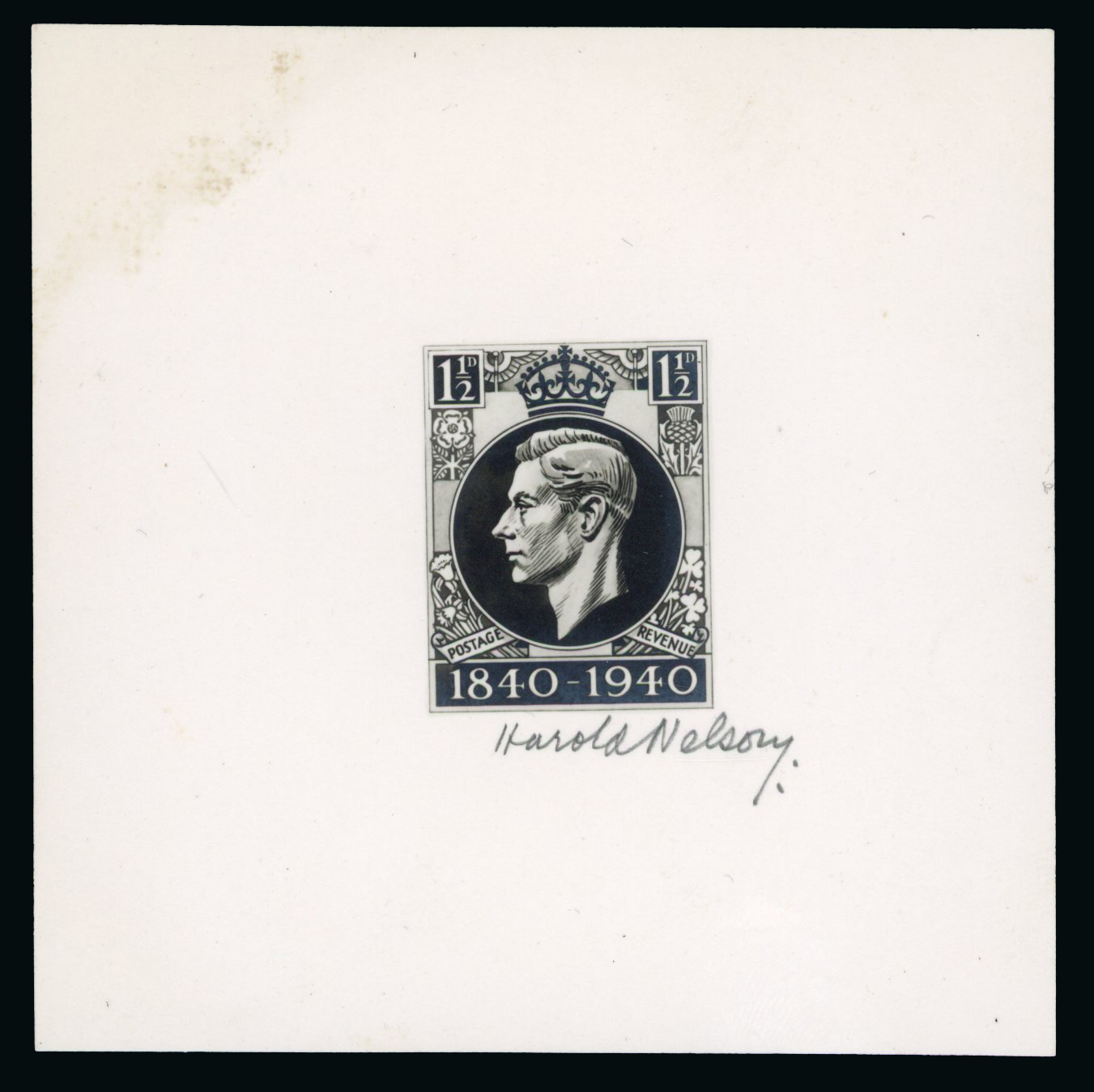 1940 1½d Centenary bromide photographic essay