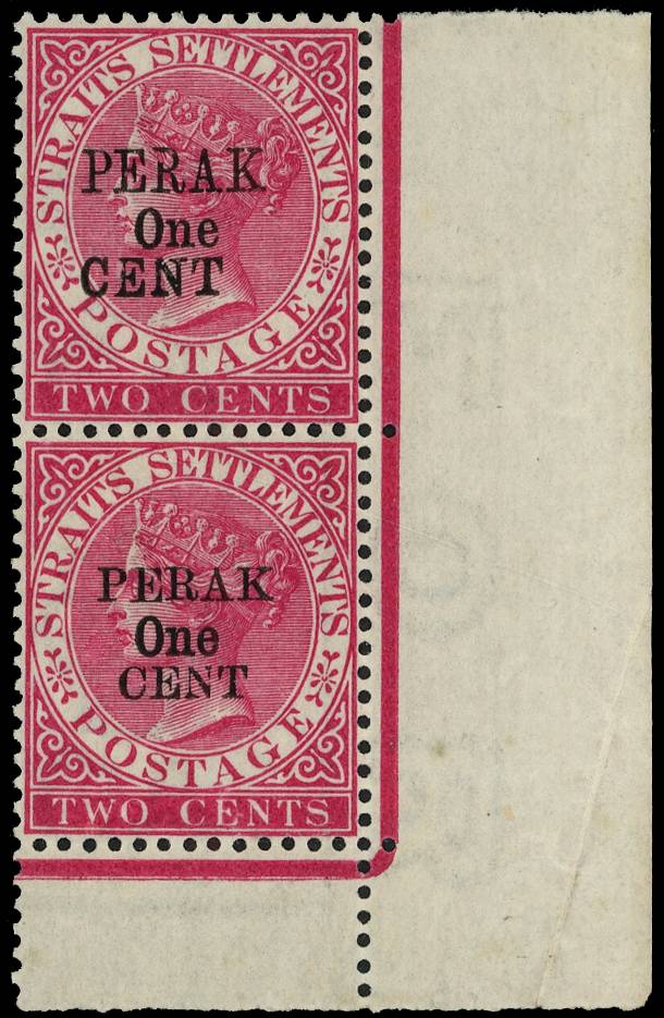 Perak SG 55-6 pair mint