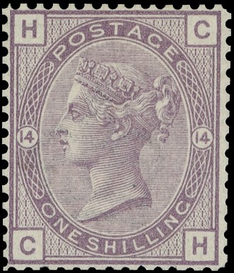 Great Britain 1882 1s Purple. Originally printed in this colour...