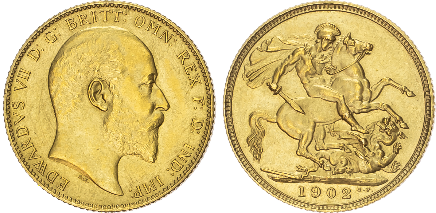 Edward VII (1901-1910), Matte Proof Sovereign, 1902
