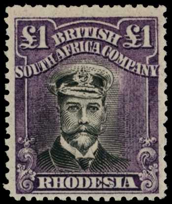 1918-21 £1 Head Die IIIB, perf 14, toned...