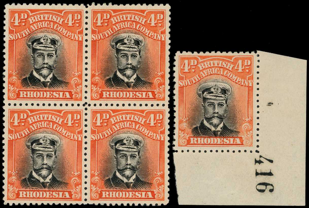 1922-24 4d Head Die IIIB, perf 14, white...