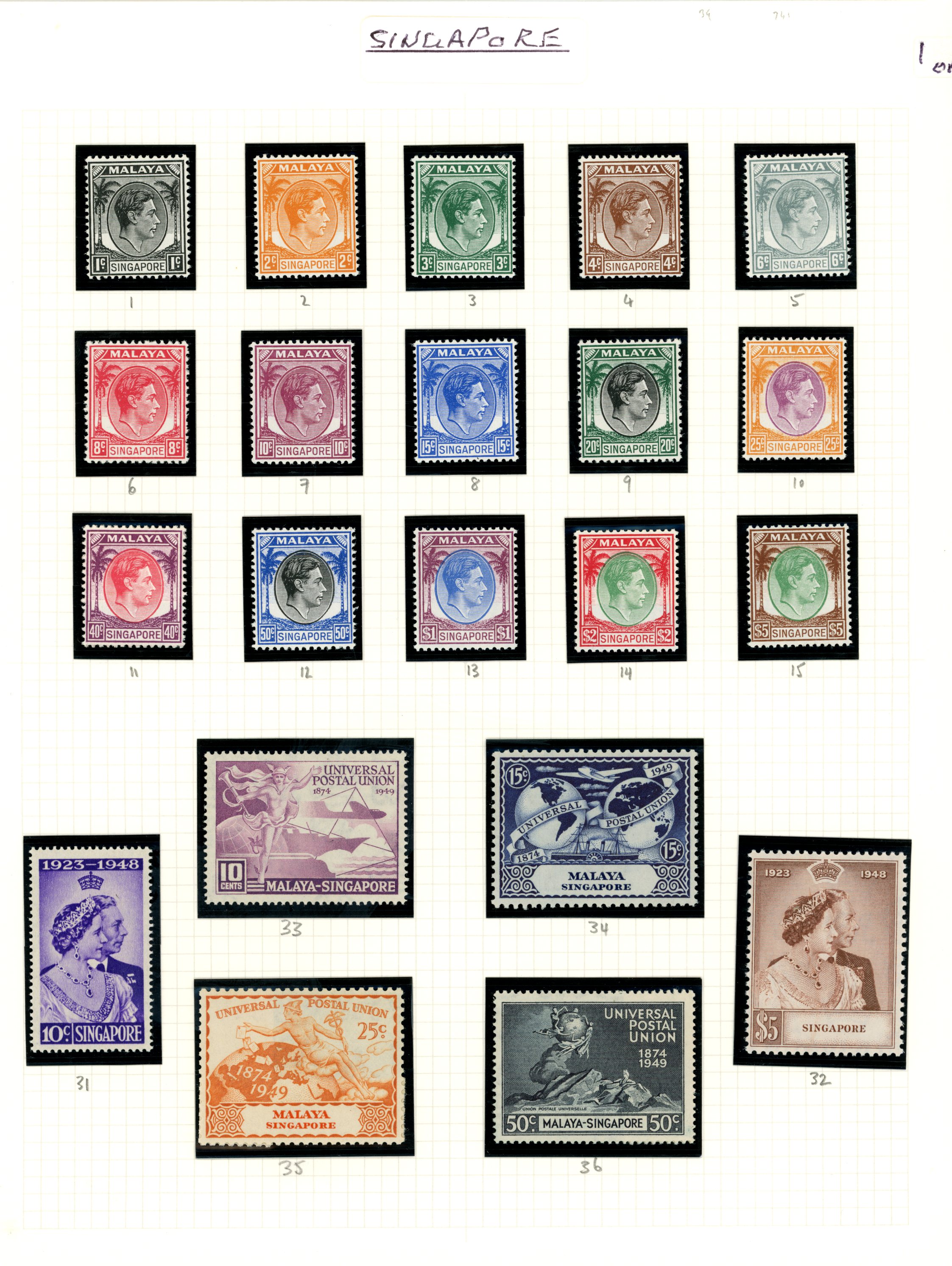 1948-52 KG VI collection (39) on...
