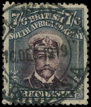 1913-7 7/6d Head Die II, perf 14. Fine...