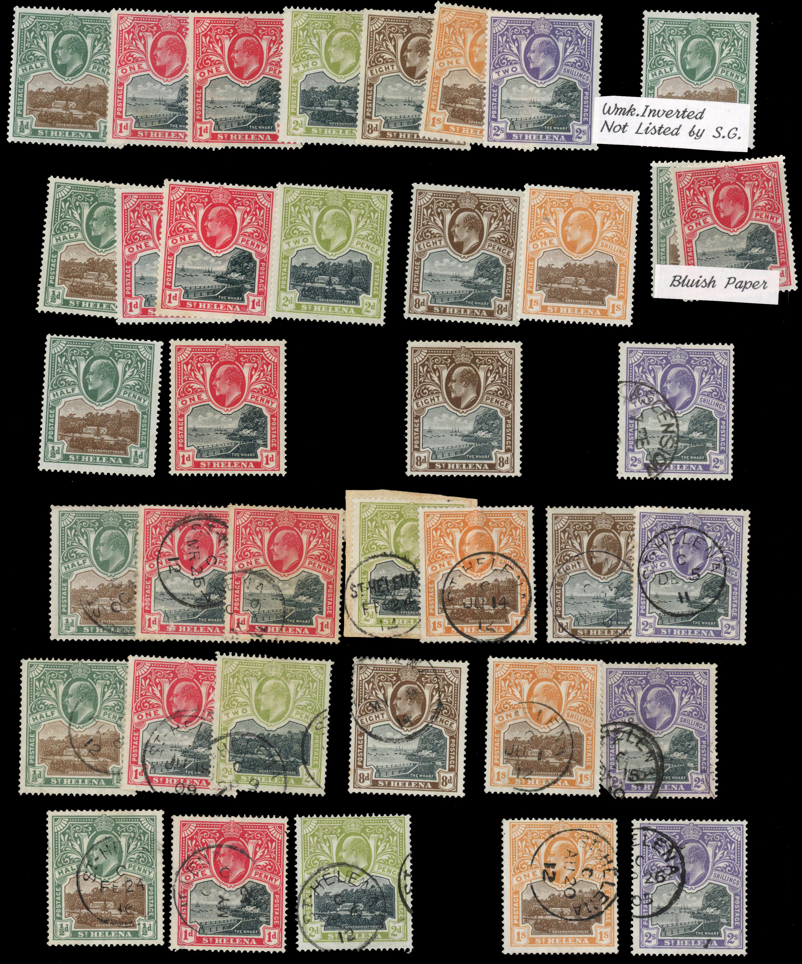 St Helena SG 55-60 collection