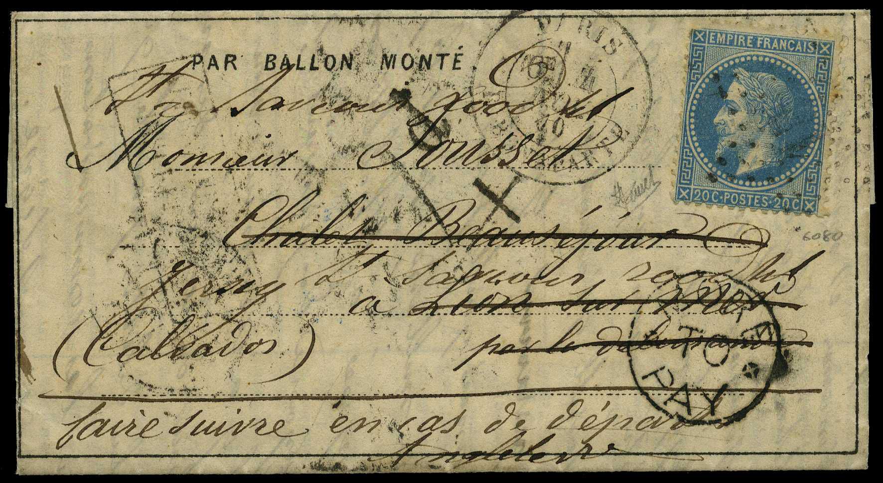 Twenty-fifth Balloon of the Siege: 1870...