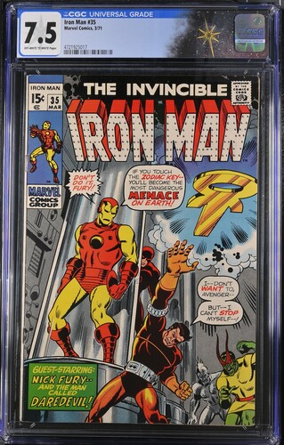 Iron Man #35 CGC 7.5 "Revenge!" (Marvel Comics, 1971) Off-white to white pages