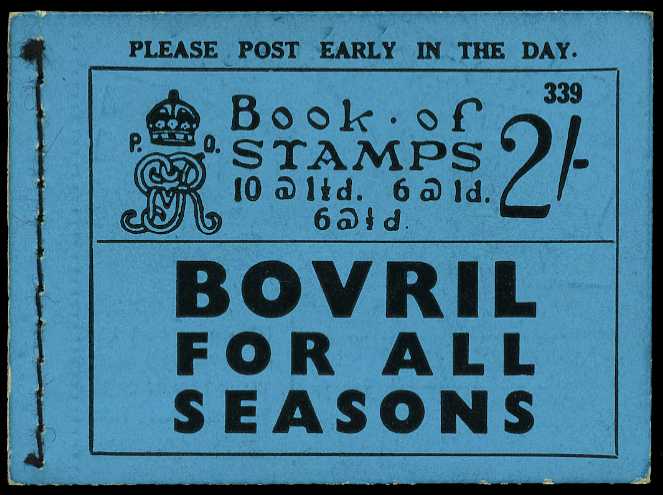 1936 (June) 2/- booklet (#339). ½d pane...