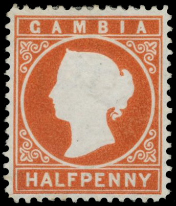 1880 ½d orange, fine o.g. SG...