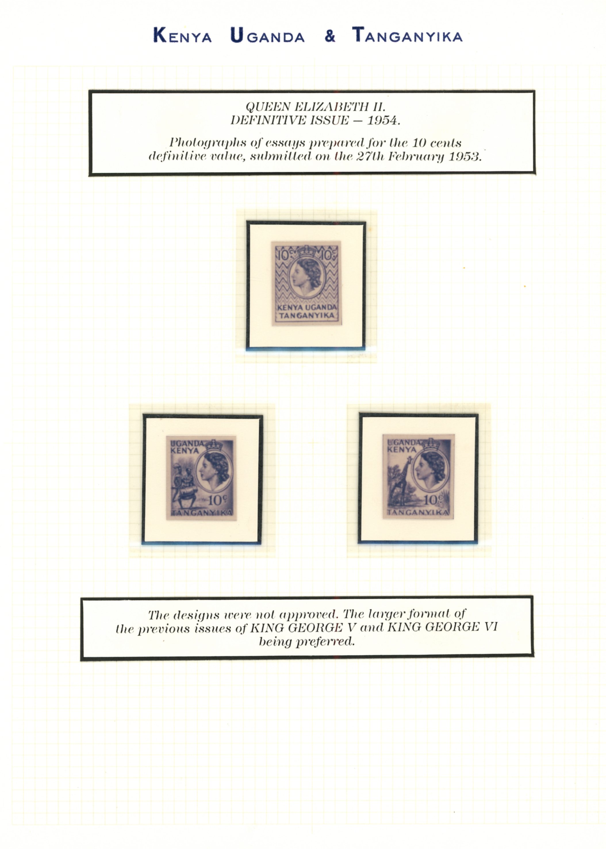 1954 set, collection mounted for display,...