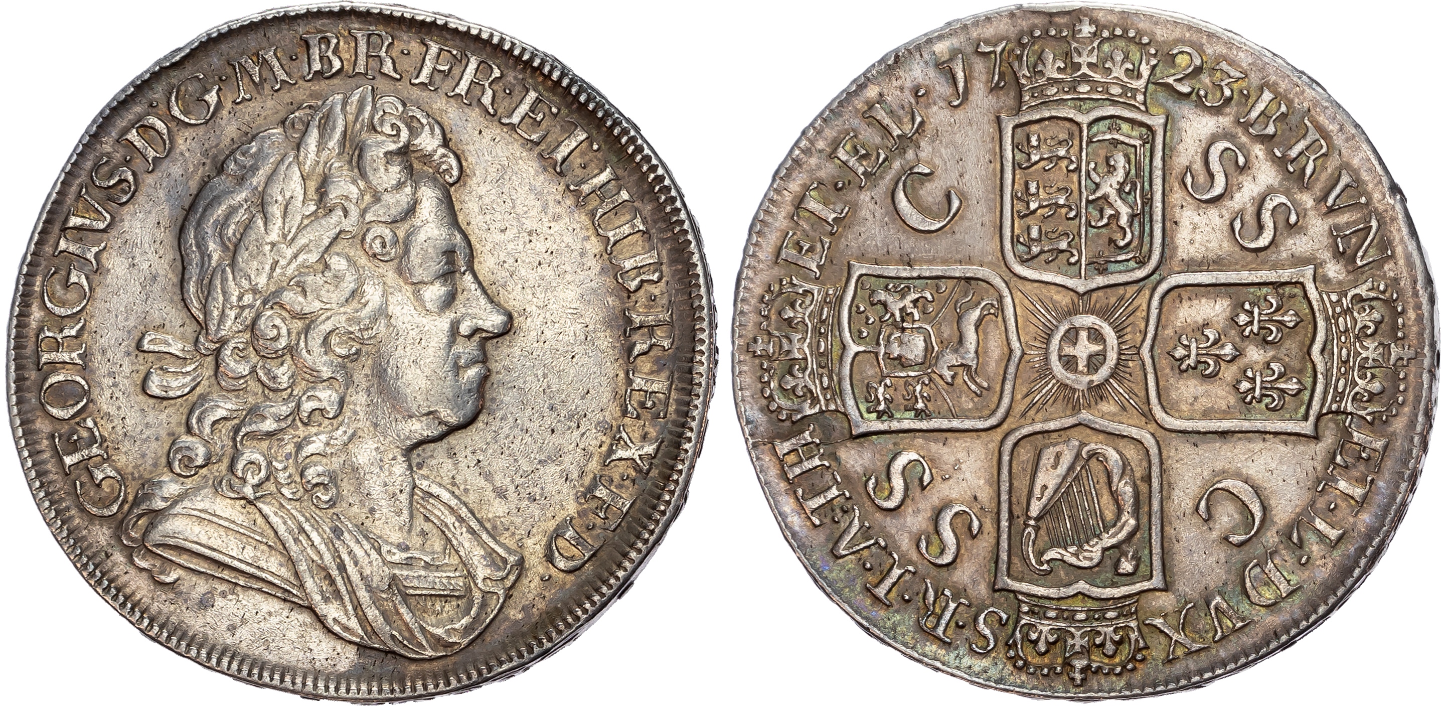 George I (1714-1727) Crown 1723 SSC