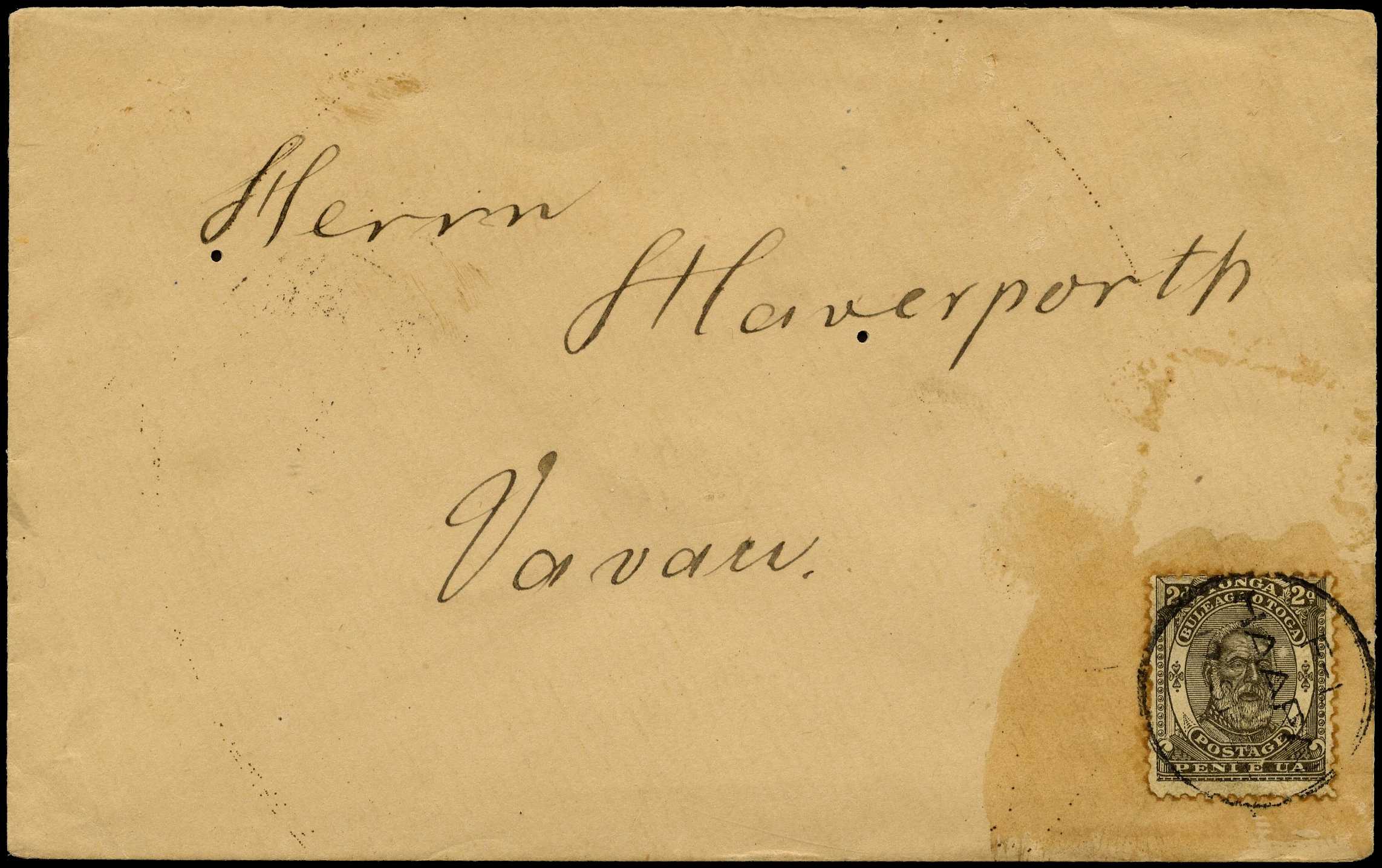 1894 "Haverporth" inter-island cover addressed...