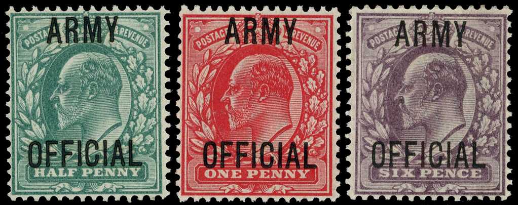 Officials; Army Official. 1902 King Edward...