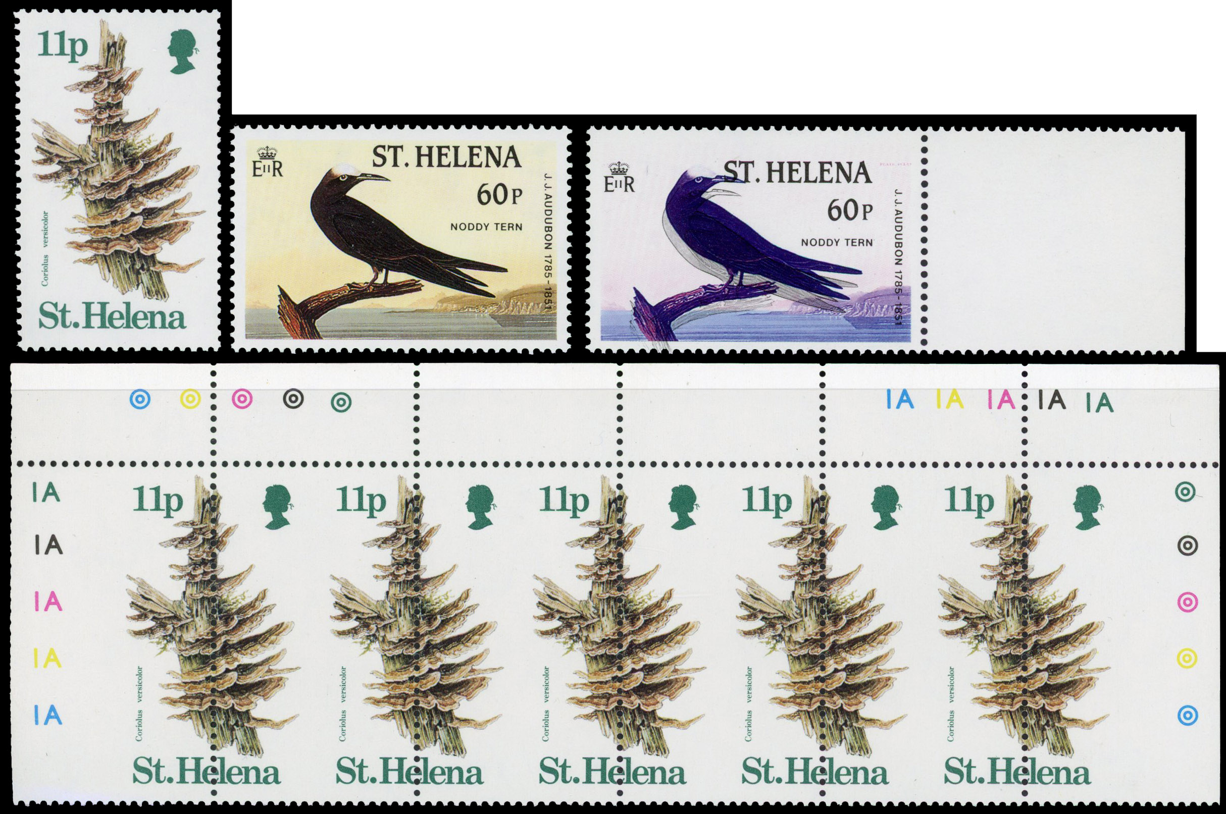 St Helena SG 415, 467 vars.