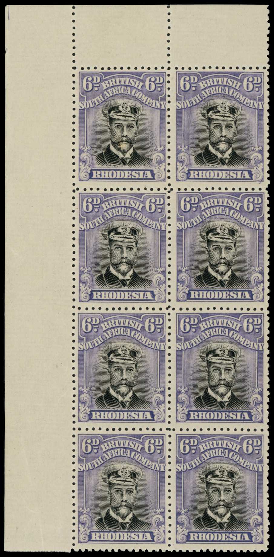 1922-4 6d Head Die IIIB, perf 14, white...