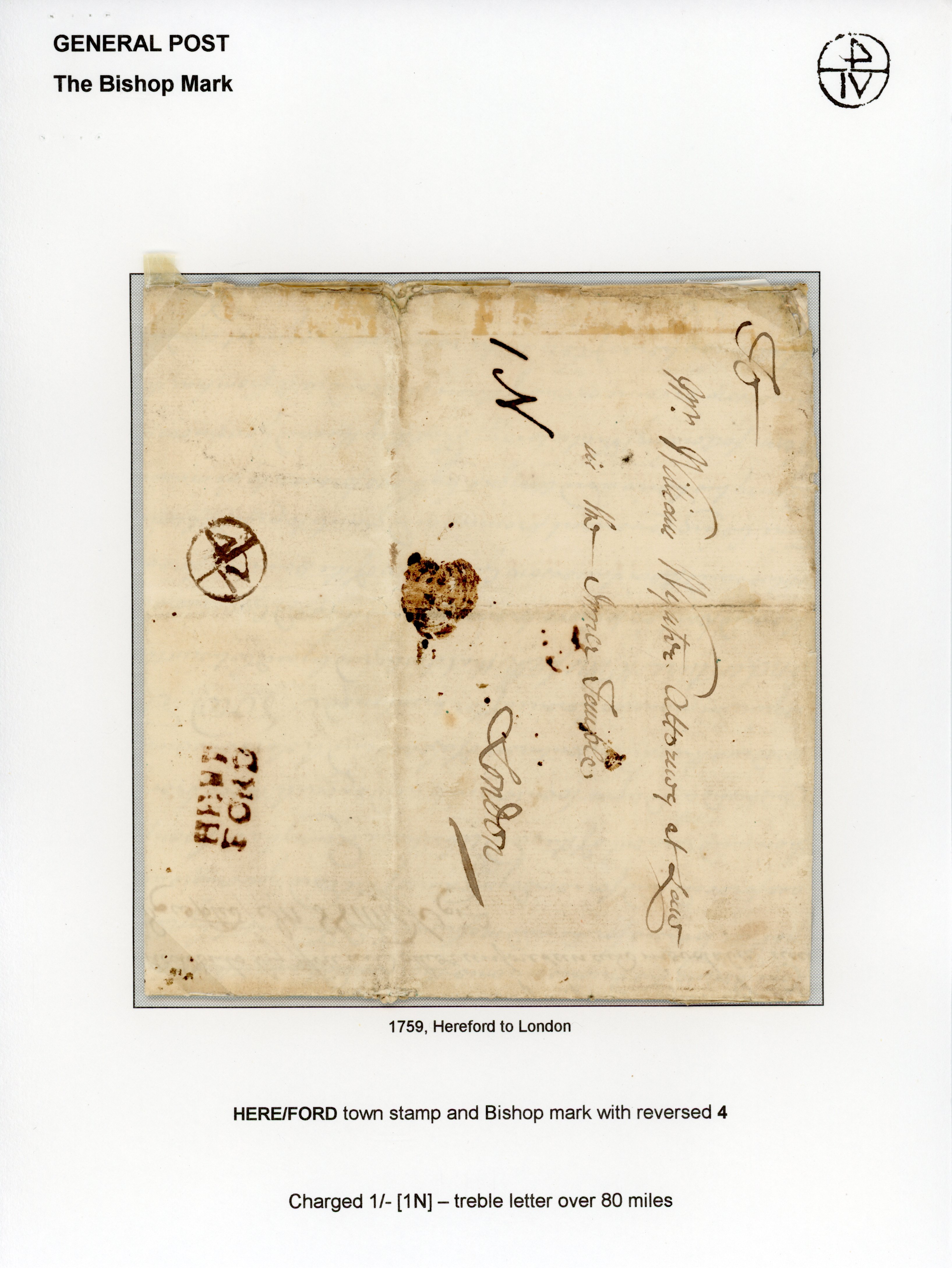 1759 General Post Bishop Mark.