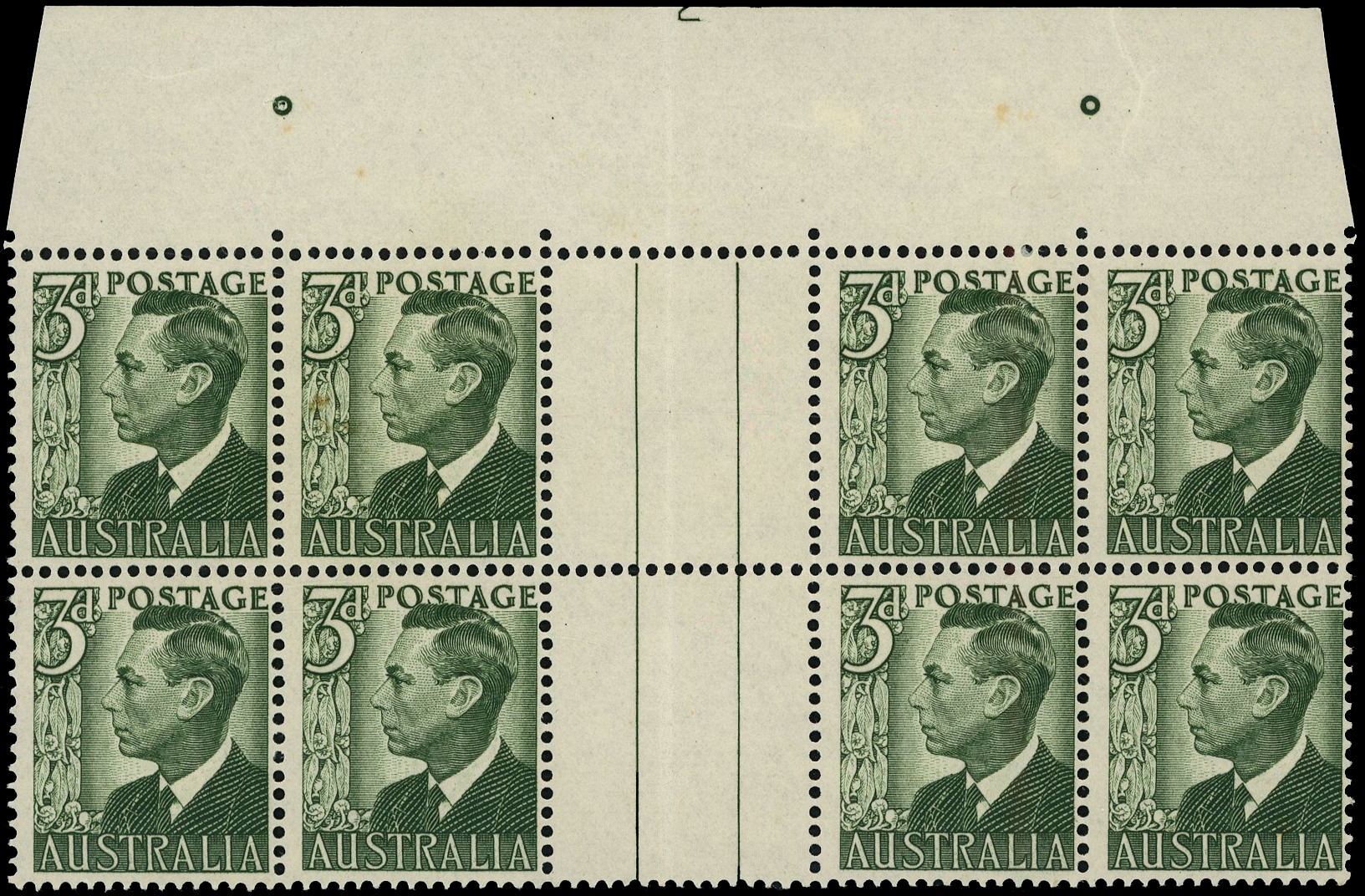 Australia SG 237d Plate 2 block mint