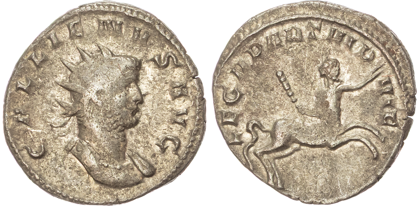 Gallienus (AD 253-268), Antoninianus, 'Legionary Series', Milan, AD 261, 4.09g. 