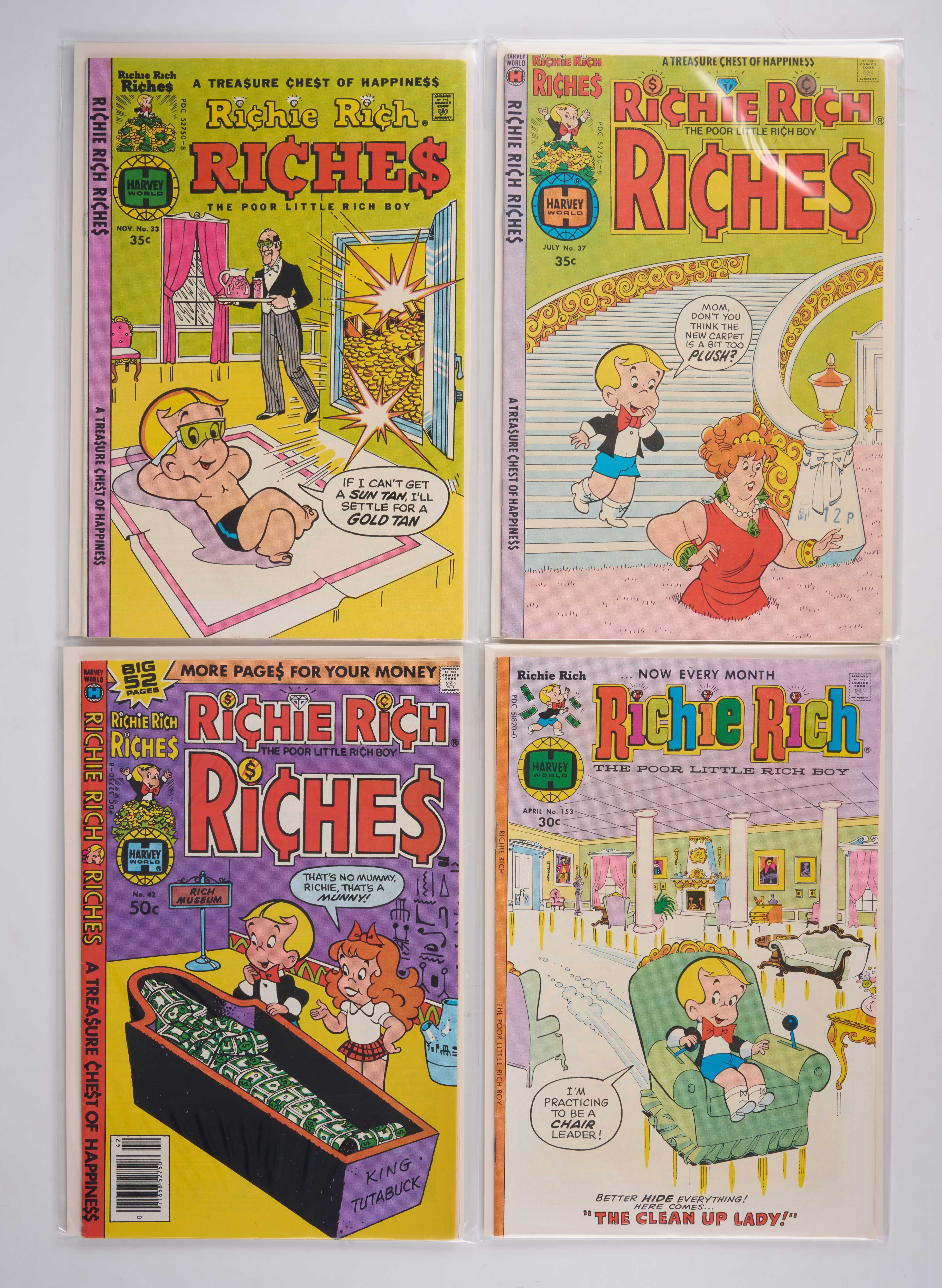 Richie Rich (Harvey World, 1970s) Bundle of 21