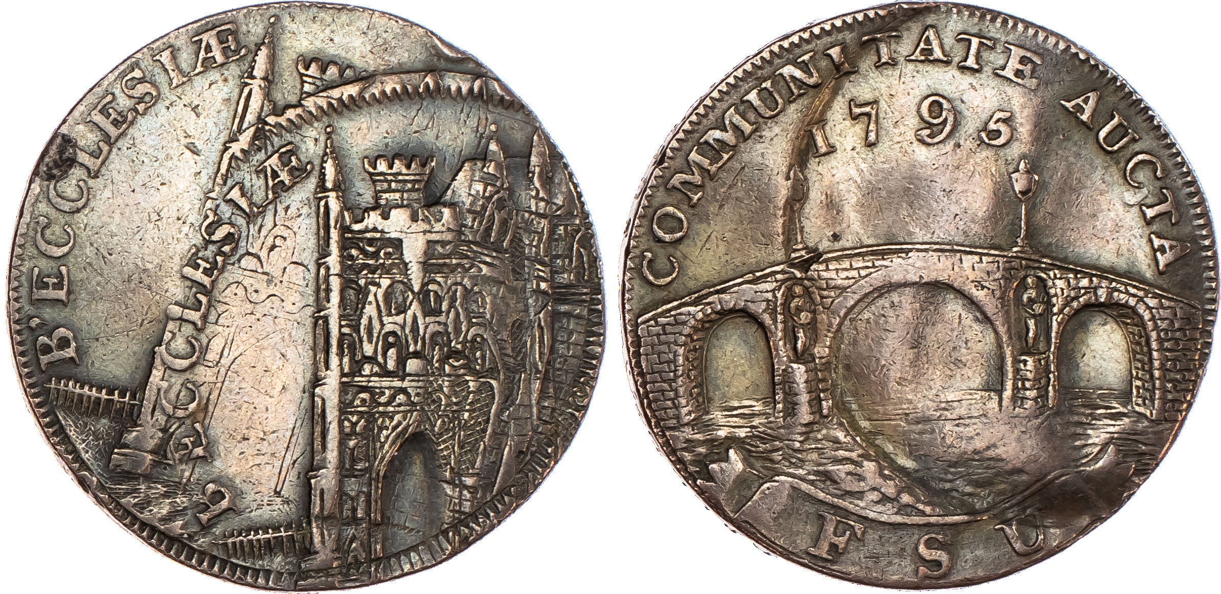 Beccles, FSU (unknown issuer) Halfpenny...