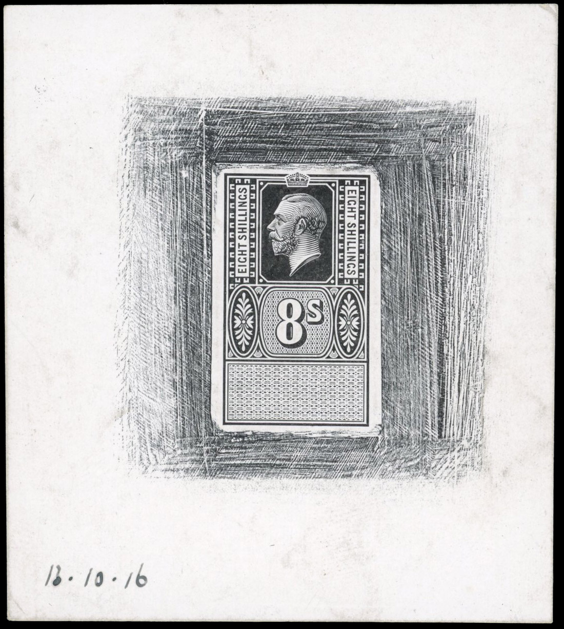 GB Unappropriated Die KGV 8s Royal Mint Die Proof