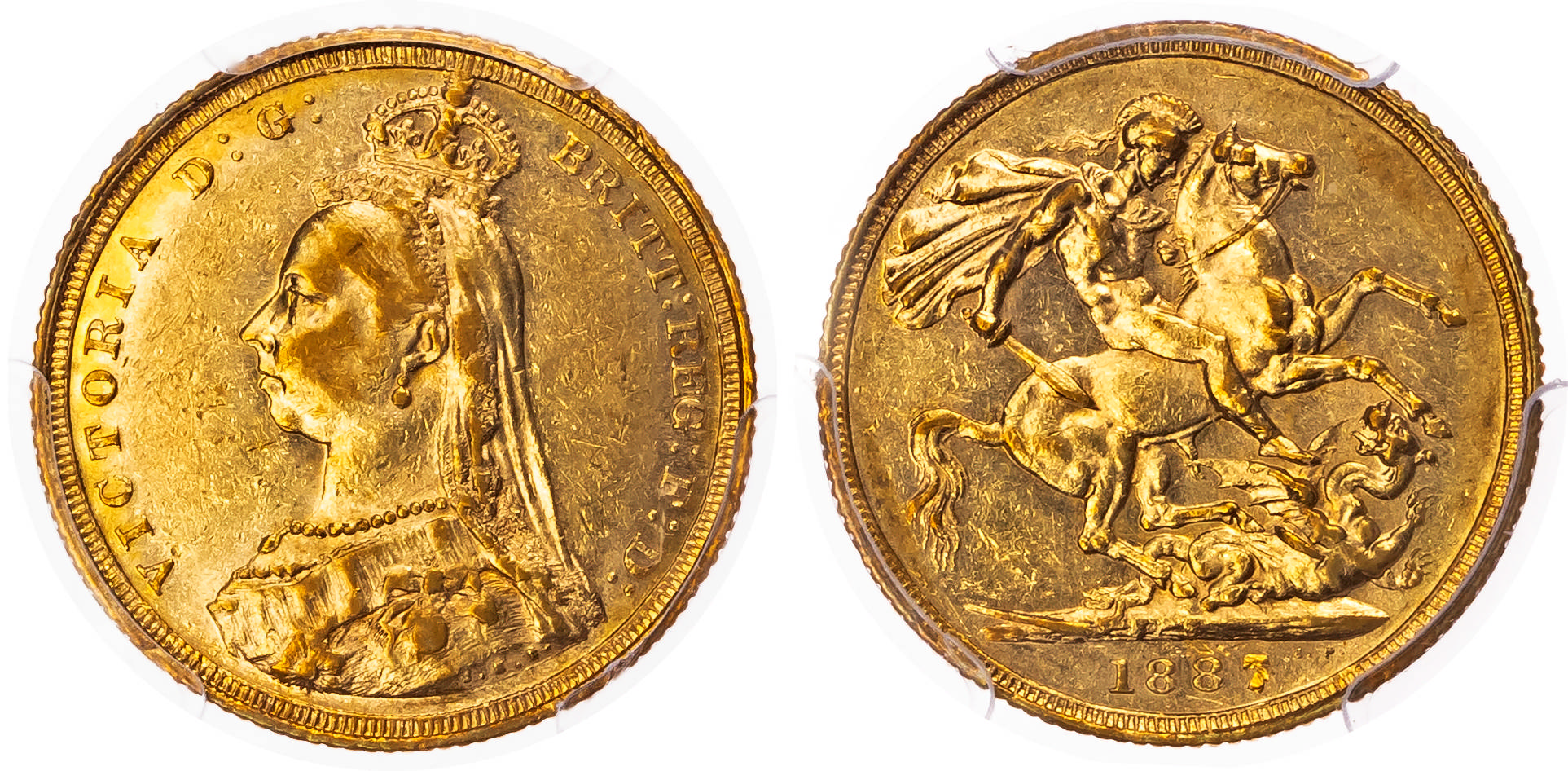 Victoria (1837-1901) Sovereign, 1887, Sydney mint.