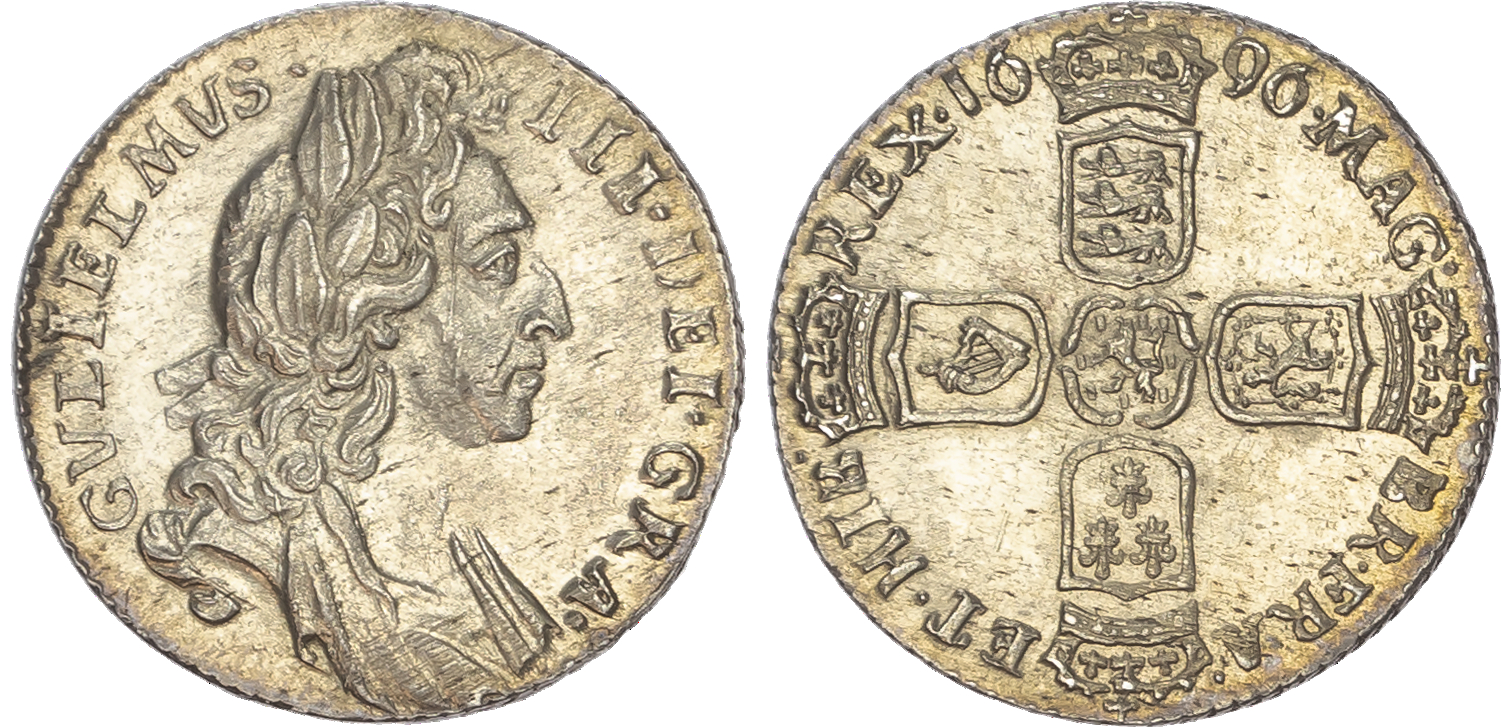 William III (1689-1702) Sixpence, 1696.