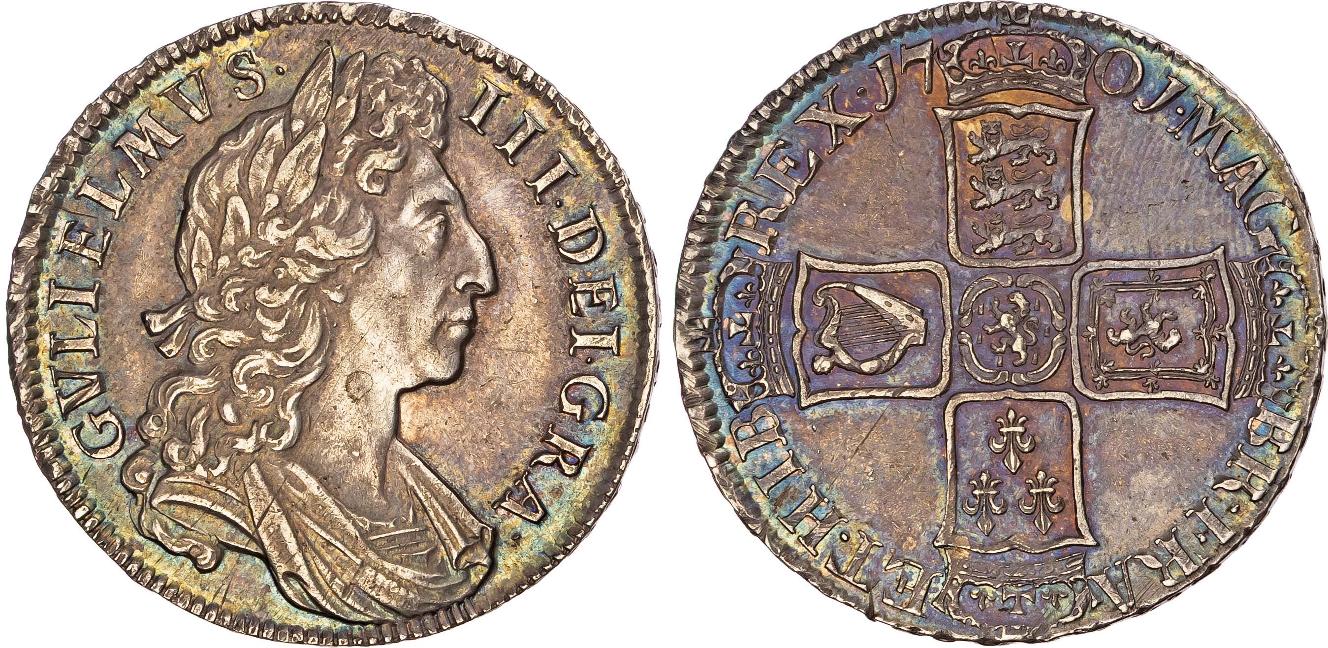 William III (1694-1702), Halfcrown, 1701, DECIMO TERTIO.