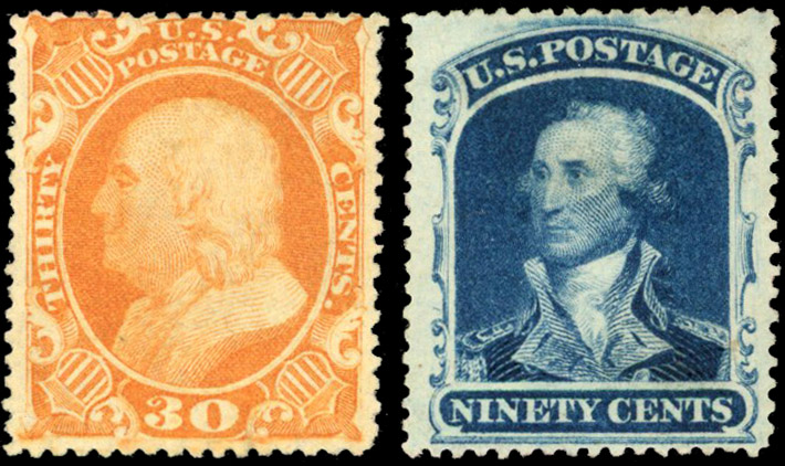 USA 1851-59 unused to large part o.g. selection