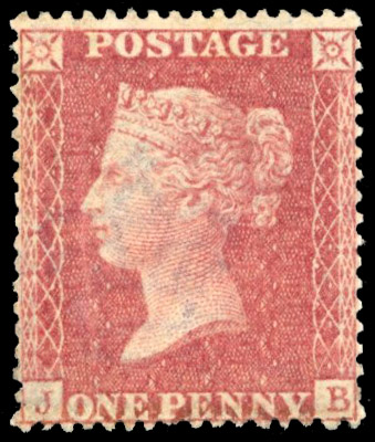 GB SG 36 1857 1d Plate 42 mint