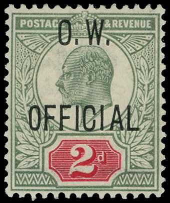 1902 2d yellowish green & carmine-red...