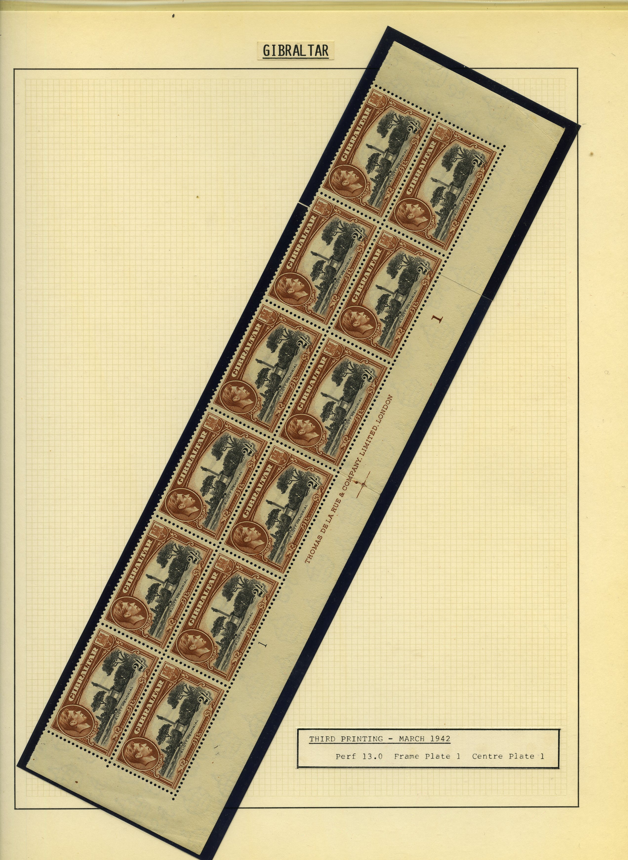 1942-51 2/- black and brown perf 13...