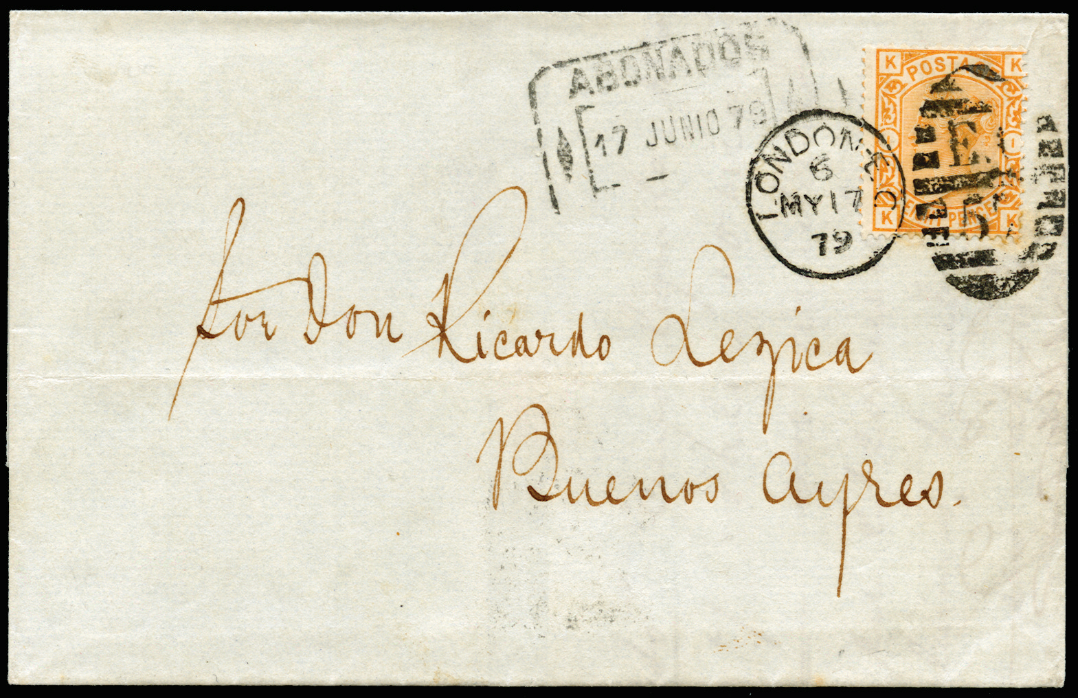 GB 1879 (COVER) SG156