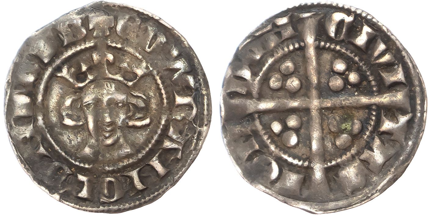 Edward I, (1272-1307), AR Penny, London mint, Class 8B.