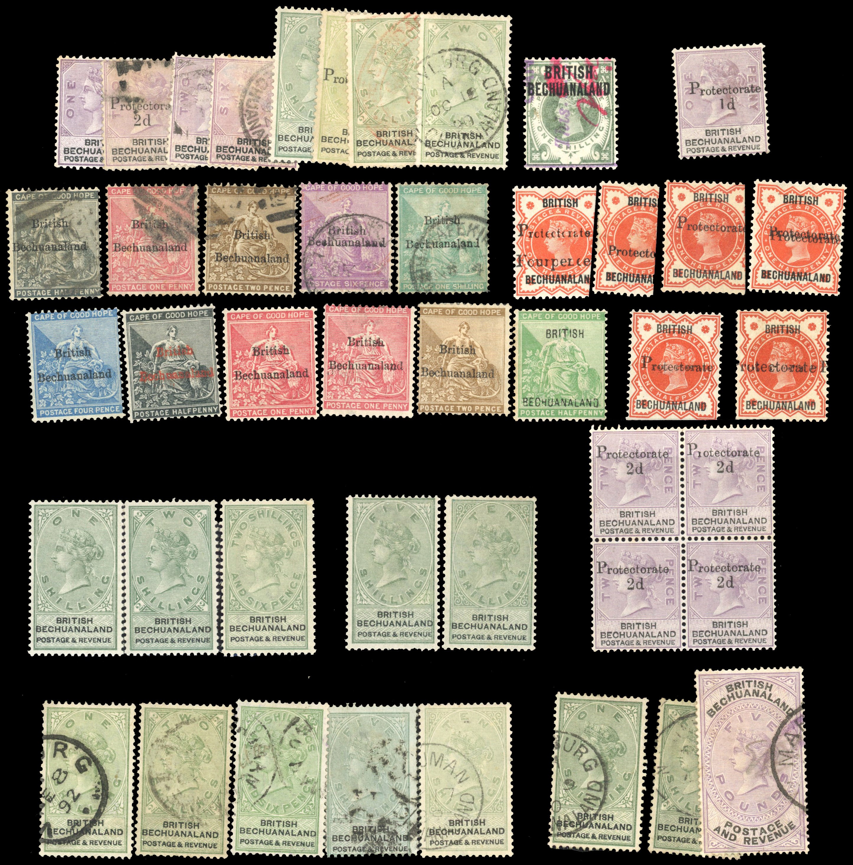 British Commonwealth mixed mint and used selection arranged on Hagner sheets