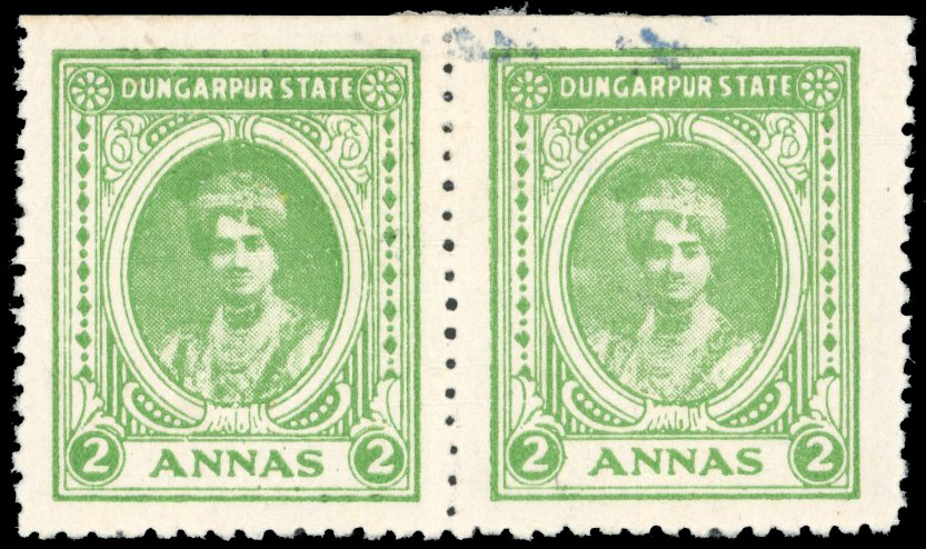 I.F.S Dungarpur SG 14 mint pair 