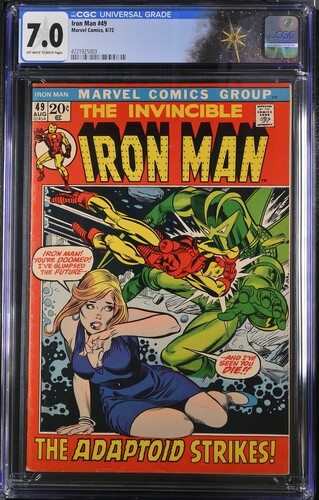 Iron Man #49 CGC 7.0 "There Lurks the Adaptoid!" (Marvel Comics, 1972) Off-white to white pages