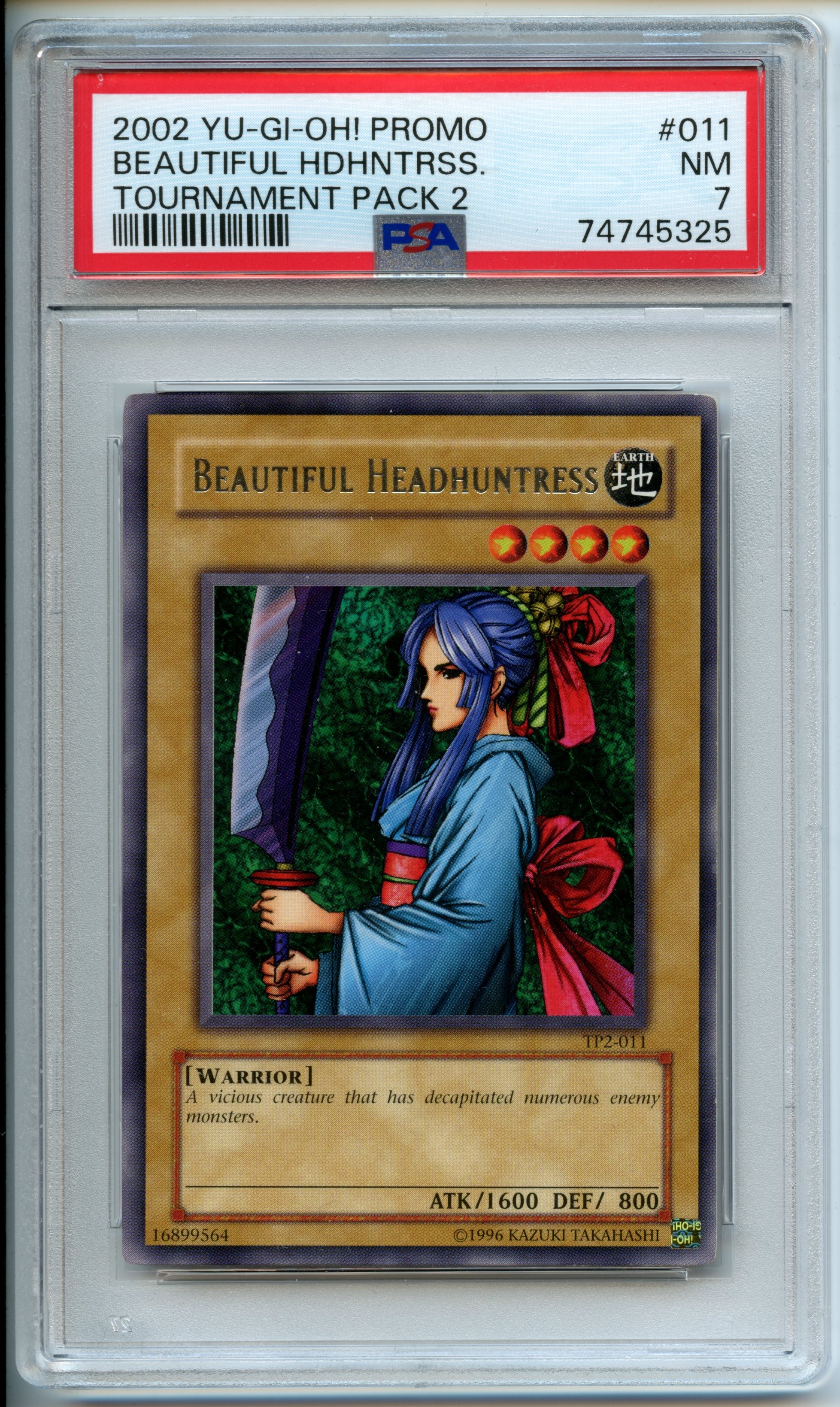 Yu-Gi-Oh! - Beautiful Headhuntress - Tournament Pack 2 - PSA 7