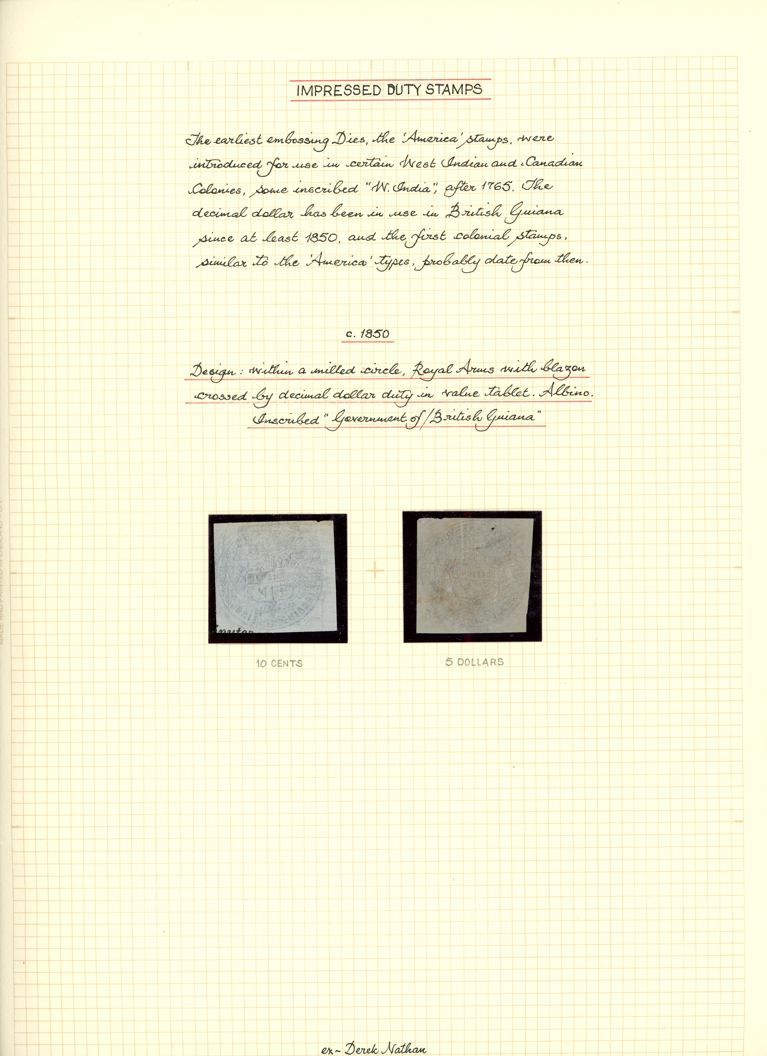 Direct Embossed revenue: c.1850-65 Collection...