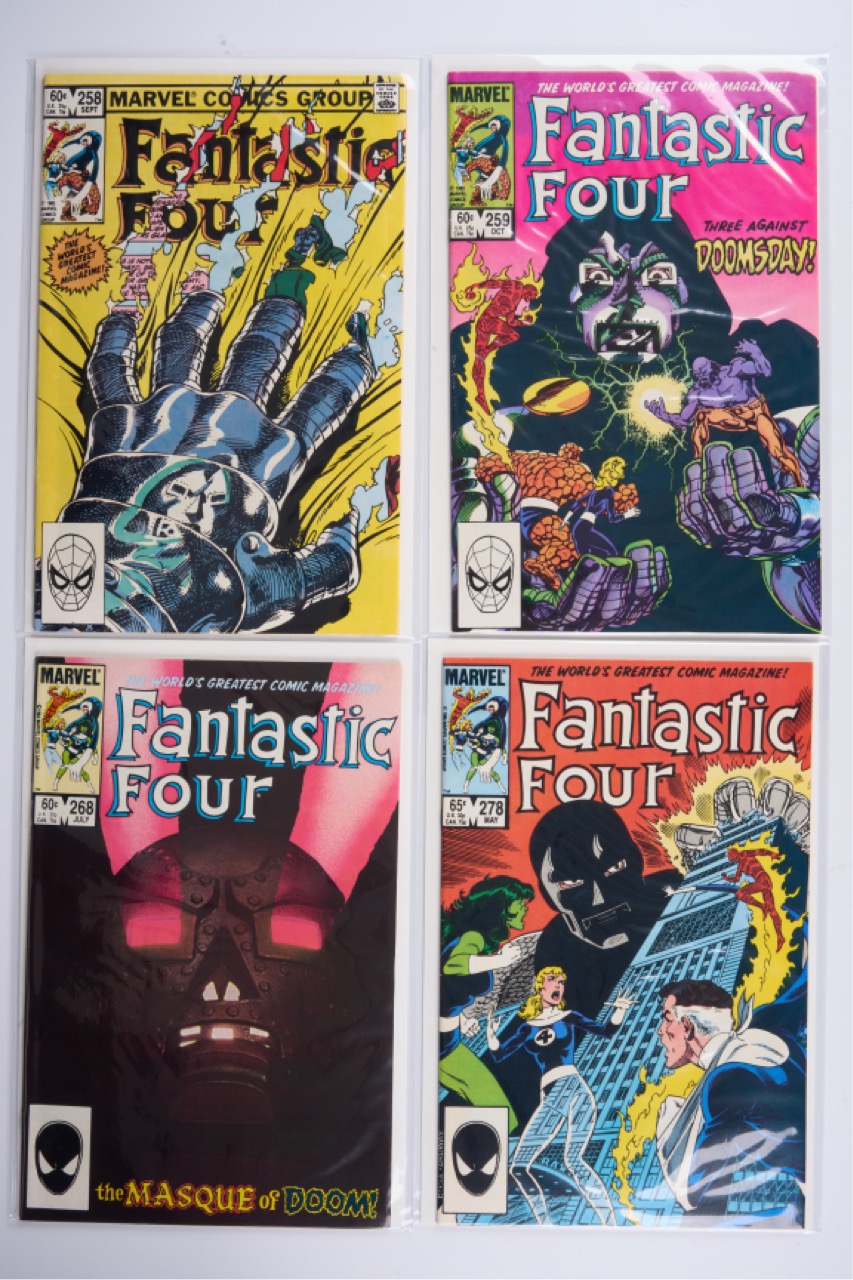 Fantastic Four Volume 1 Doom Cover Collection (Marvel Comics 1983-1989) Bundle of 12