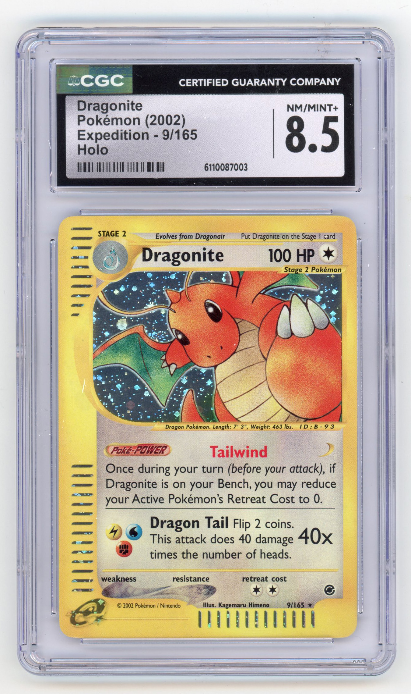 CGC 8.5 Dragonite #9 Holo - Expedition