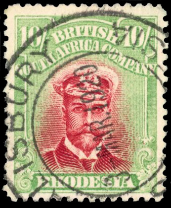 Rhodesia 10/- SG 241a used