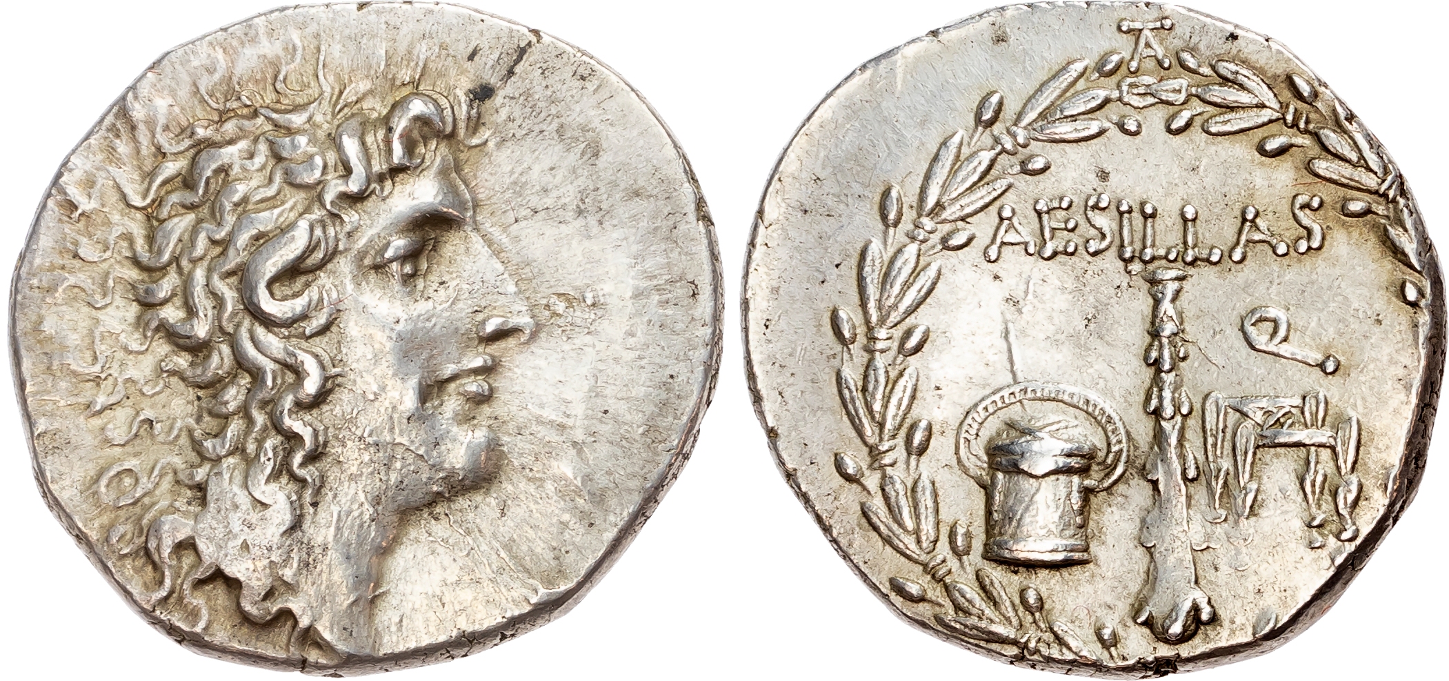 Macedon, Roman Province (c. 90-75 BC) AR Tetradrachm, Aesillas, quaestor, 16.68g. 