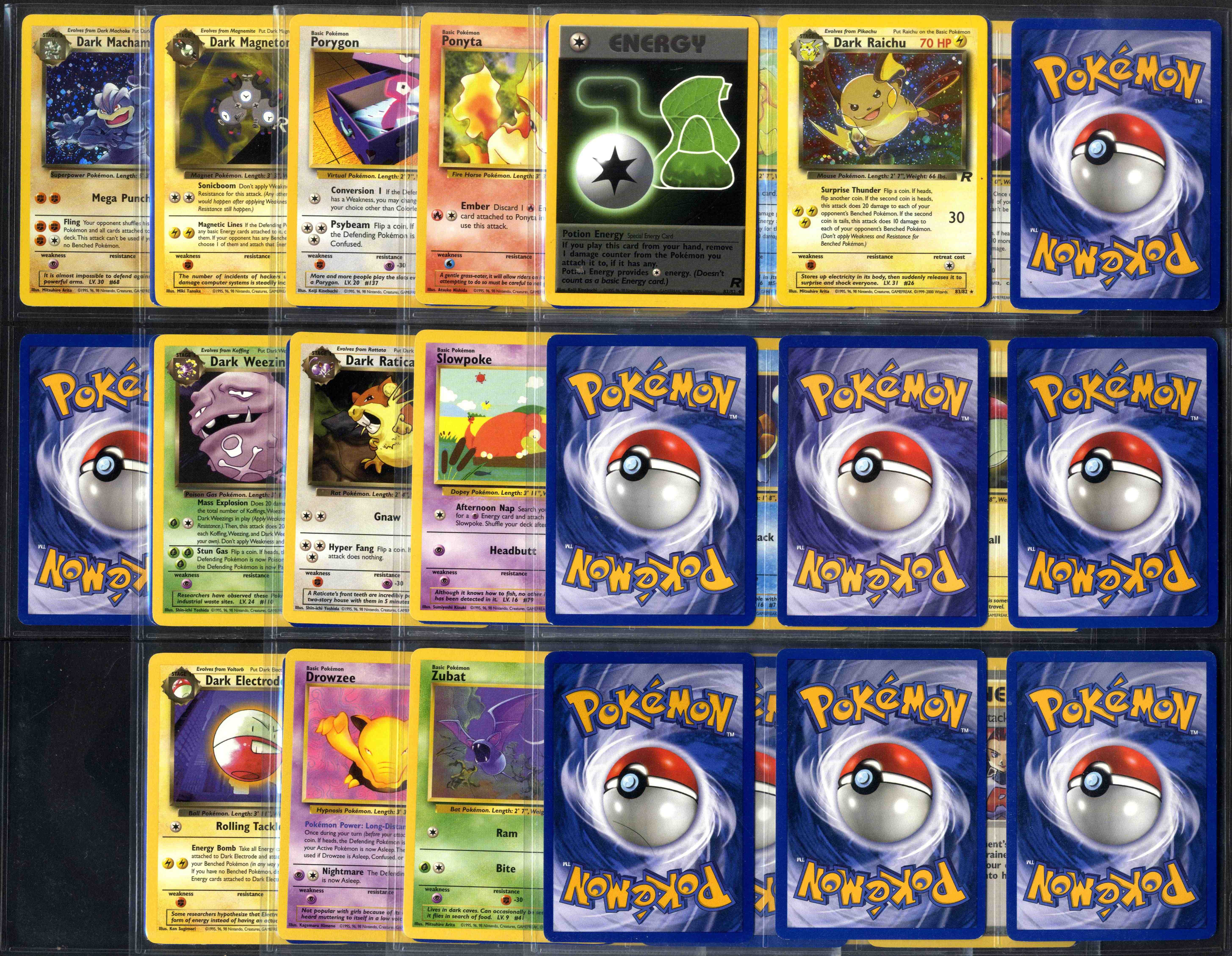 Team Rocket Unlimited - Partial Complete Set - 9 Holos missing.